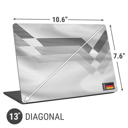 Germany Soccer Flag Universal Laptop 13in (10.6 x 7.6in) Skin
