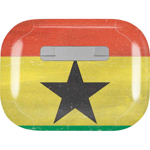 Ghana Flag Distressed AirPods Pro 2nd Gen Skin