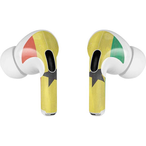 Ghana Flag Distressed AirPods Pro 2nd Gen Skin
