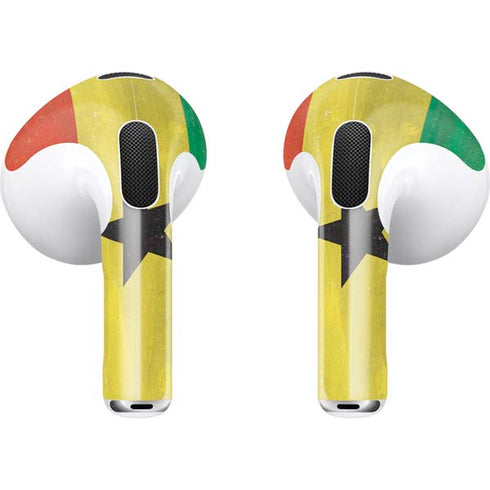 Ghana Flag Distressed Apple AirPods (3rd Gen 2021) Skin