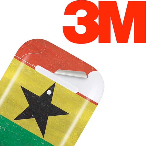 Ghana Flag Distressed Apple AirPods Skin