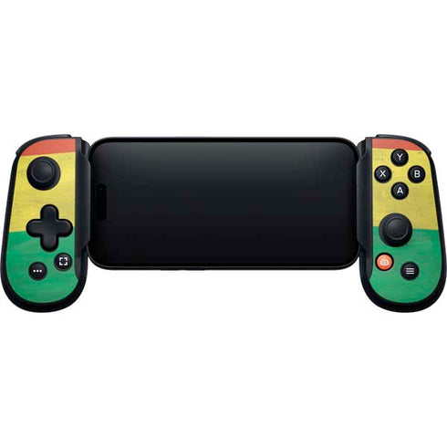 Ghana Flag Distressed Backbone One for iPhone Game Controller Skin