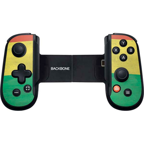 Ghana Flag Distressed Backbone One for iPhone Game Controller Skin