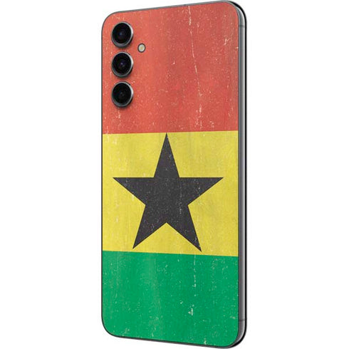 Ghana Flag Distressed Galaxy A14 5G Skin