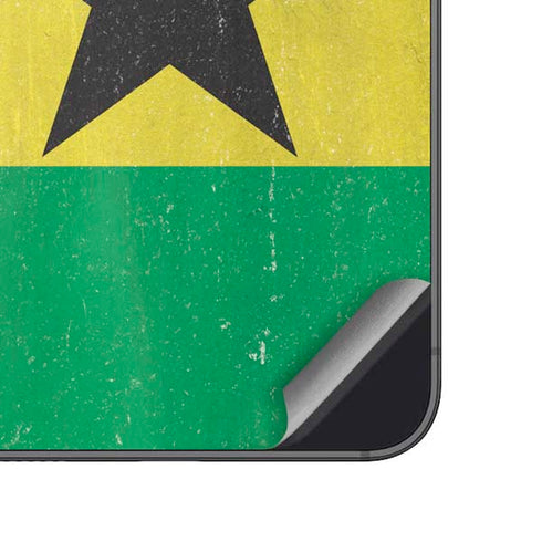 Ghana Flag Distressed Galaxy A14 5G Skin
