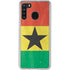 Ghana Flag Distressed Galaxy A21 Clear Case