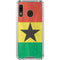 Ghana Flag Distressed Galaxy A30 Clear Case