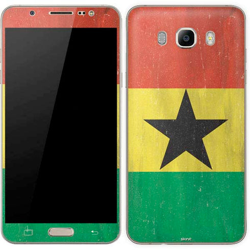 Ghana Flag Distressed Galaxy J7 Skin