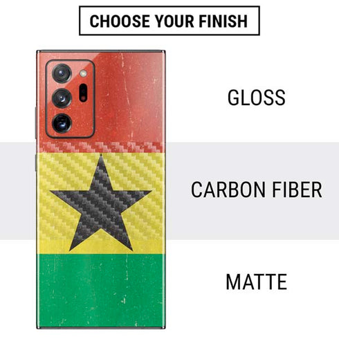 Ghana Flag Distressed Galaxy Note20 Ultra 5G Skin