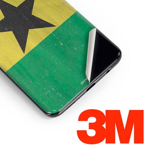 Ghana Flag Distressed Galaxy S10 Skin
