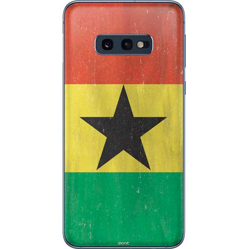 Ghana Flag Distressed Galaxy S10e Skin