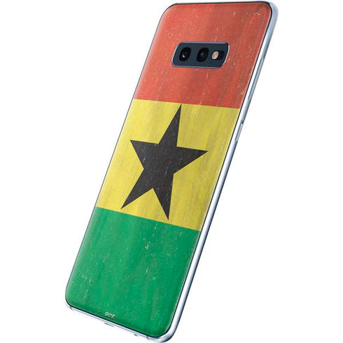 Ghana Flag Distressed Galaxy S10e Skin