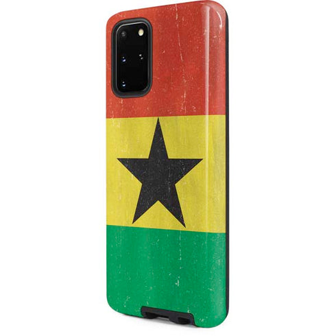 Ghana Flag Distressed Galaxy S20 Plus Pro Case
