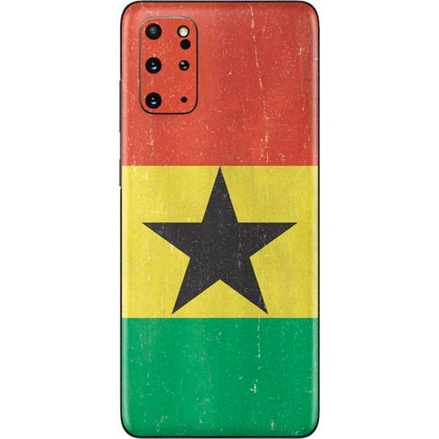 Ghana Flag Distressed Galaxy S20 Plus Skin