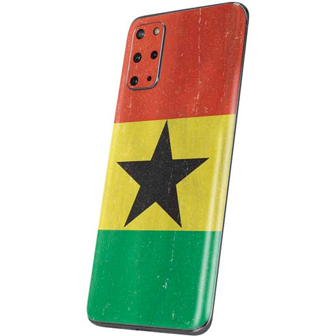 Ghana Flag Distressed Galaxy S20 Plus Skin