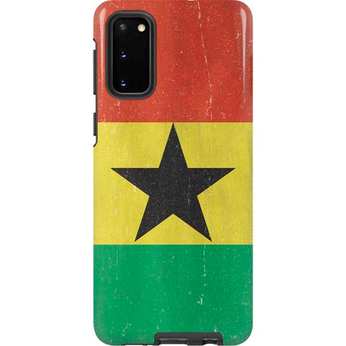 Ghana Flag Distressed Galaxy S20 Pro Case