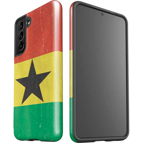 Ghana Flag Distressed Galaxy S21 5G Pro Case