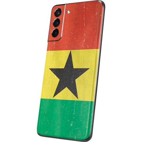 Ghana Flag Distressed Galaxy S21 Plus 5G Skin