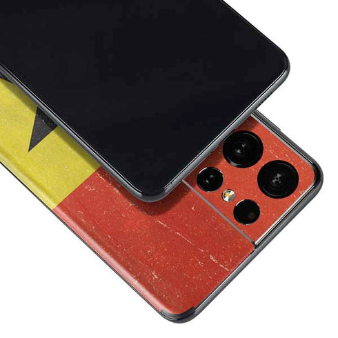 Ghana Flag Distressed Galaxy S21 Ultra 5G Skin