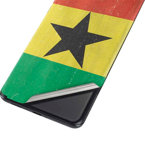 Ghana Flag Distressed Galaxy S21 Ultra 5G Skin