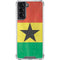 Ghana Flag Distressed Galaxy S22 Clear Case