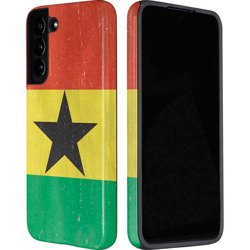 Ghana Flag Distressed Galaxy S22 Pro Case