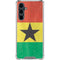 Ghana Flag Distressed Galaxy S23 FE Clear Case