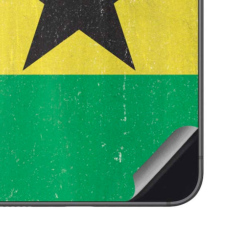 Ghana Flag Distressed Galaxy S23 FE Skin