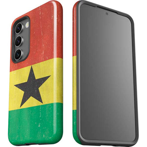 Ghana Flag Distressed Galaxy S23 Pro Case
