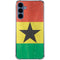 Ghana Flag Distressed Galaxy S24 Clear Case