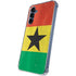 Ghana Flag Distressed Galaxy S24 Clear Case