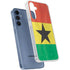 Ghana Flag Distressed Galaxy S24 Clear Case