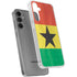 Ghana Flag Distressed Galaxy S24 Plus Clear Case