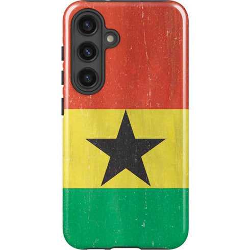 Ghana Flag Distressed Galaxy S24 Plus Impact Case