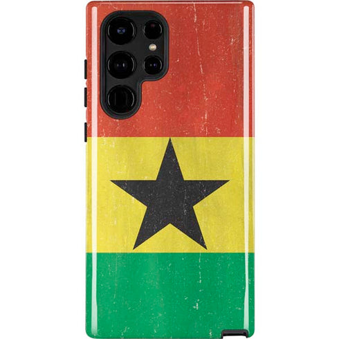 Ghana Flag Distressed Galaxy S24 Ultra Impact Case