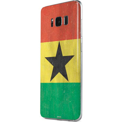 Ghana Flag Distressed Galaxy S8 Skin