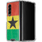 Ghana Flag Distressed Galaxy Z Fold4 5G Clear Case