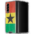 Ghana Flag Distressed Galaxy Z Fold4 5G Clear Case