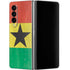 Ghana Flag Distressed Galaxy Z Fold4 5G Skin