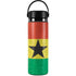 Ghana Flag Distressed Hydro Flask 20oz Wide Mouth Skin