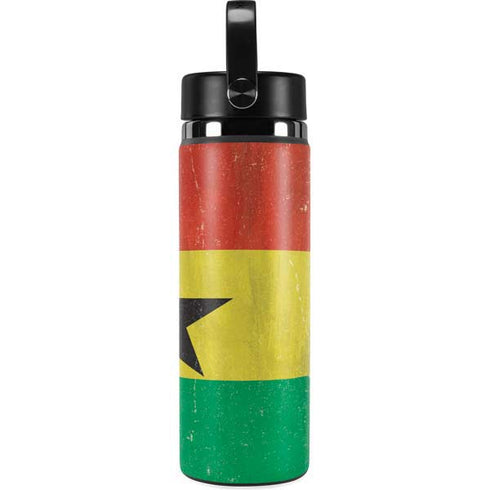 Ghana Flag Distressed Hydro Flask 20oz Wide Mouth Skin