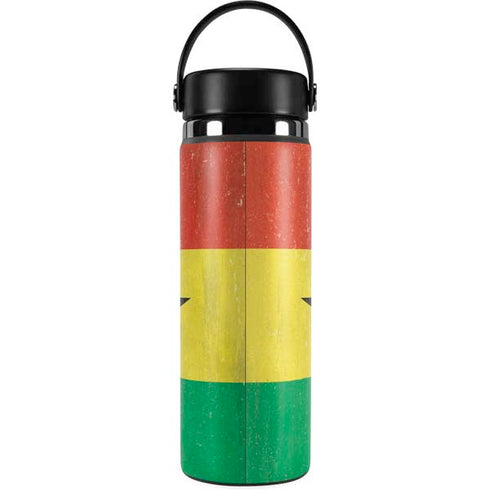 Ghana Flag Distressed Hydro Flask 20oz Wide Mouth Skin