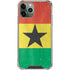 Ghana Flag Distressed iPhone 11 Pro Max Clear Case