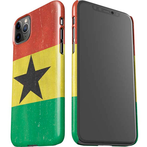 Ghana Flag Distressed iPhone 11 Pro Max Lite Case