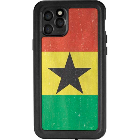 Ghana Flag Distressed iPhone 11 Pro Waterproof Case