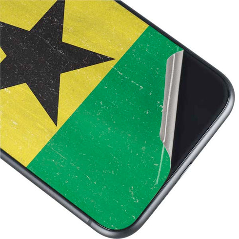 Ghana Flag Distressed iPhone 11 Skin