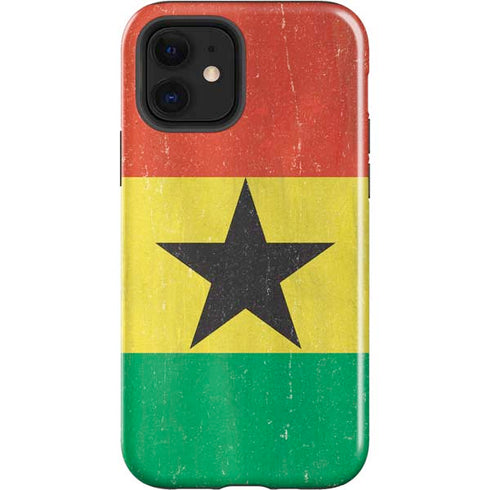 Ghana Flag Distressed iPhone 12 Impact Case