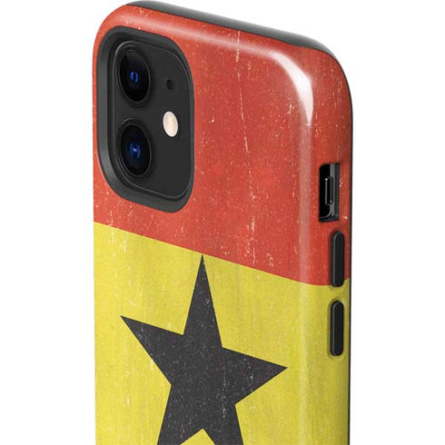 Ghana Flag Distressed iPhone 12 Impact Case