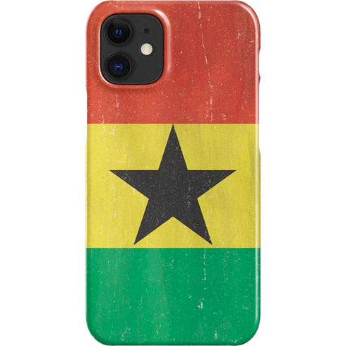 Ghana Flag Distressed iPhone 12 Mini Lite Case