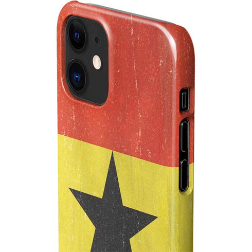 Ghana Flag Distressed iPhone 12 Mini Lite Case